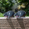 Miniatyrbilde 7 av 8: Moo Deng Leketoy|Moo Deng Flodhest Black