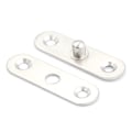 Miniatyrbillede 2 af 5: Ny 56 mm L hardware rustfrit stål 360 graders roterende dør Pi Silver one size