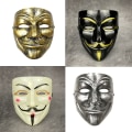 Miniatyrbilde 6 av 7: Vendetta Hacker Mask Anonym julefestgave til voksen K A12 one size