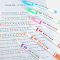Pikkukuva 6 / 8: 6 kpl Highlighter Marker -kynä Lineaarinen lyijykynä Pitsi Roller Tip Multi A 6pcs