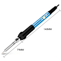 Miniatyrbilde 5 av 5: Regulerbar temperatur Elektrisk loddebolt 60W Sveising Selges Blue EU 60W