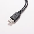 Pikkukuva 4 / 5: USB 2.0 A uros 2 kaksois- USB naaras Jack Y -jakokeskitin Power C Black 1pc