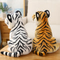 Miniatyrbilde 4 av 5: 23-33 cm Simulering Baby Tiger Plysj Leke Utstoppet Myk Wild Anima Yellow 23cm