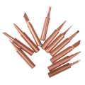 Miniatyrbillede 5 af 8: 5/6 stk rent kobber 900M-T loddejernsspids Blyfri loddespids 6PC 6PC