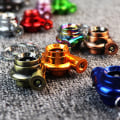 Miniatyrbillede 8 af 8: Elektrisk mini turbo turbolader nøglering Spinning turbine nøgle Green one size