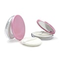 Miniatyrbillede 1 af 8: Bærbar Tom Kosmetisk Sigter Løs Krukke Beholder Puff Box Cas Pink one size