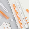 Miniatyrbild 5 av 5: 30 Hål Lösblad Plast Bindring Fjäder Spiralringar för Orange