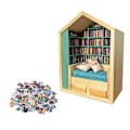 Pikkukuva 2 / 8: Luovasti suunniteltu miniatyyri kirjahylly, lahja nukelle A2