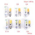 Miniatyrbillede 1 af 5: Mini Dæmpbar G4 G9 E14 COB SMD LED Silikone Krystal Lys Lampe WARM WHITE G9