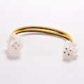 Pikkukuva 1 / 5: 8 tuuman 20 cm ATX 4-nastainen uros-naaras power Co White one size
