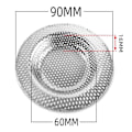 Miniatyrbillede 1 af 5: Rustfrit stål Køkken Vandvask Filter Vask Mesh Si Fl Silver 9cm