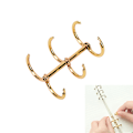 Miniatyrbild 5 av 5: 1X Metal Notebook Lösblad Binder Ring Snap Album Spli Gold 1pc