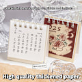 Miniatyrbillede 6 af 8: 2025 Mini Catton Lille Skrivebords Kalender Lomme Bärbar Kalender P A2