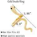 Miniatyrbild 1 av 4: Ormring för kvinnor Reptilormring Present till ormälskare Reptilälskare presenter (guld) Silver