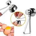 Miniatyrbilde 5 av 5: Eggåpner i stål, eggkutter i rustfritt stål, eggehviteutskiller, eggkutter i rustfritt stål, enkelt kjøkkenverktøy for hardkokte egg (sølv)