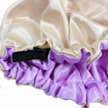 Miniatyrbild 3 av 5: Imitation Silk Fit Loop Sleep Cap (Lila), Elastisk Bred Band Sleep Cap Barn Hårvård Cap