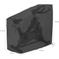 Miniatyrbild 4 av 4: Fitnesscykelskydd Vattentätt Cykelskydd 123x58x113/142cm Utomhus Cykelskydd Anti-Damm UV-skydd