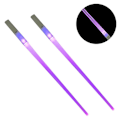 Pikkukuva 2 / 4: Led-valaisevat syömäpuikot valotikku konserttitarvike, vilkkuva tikku Purple