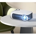 Miniatyrbilde 3 av 5: Mini Projektor med Stativ Oransje 1 stk, 5500 lumen AKIYO LED Bærbar 1080P Projektor Støtte, Hjemmekinoprojektor