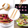 Miniatyrbild 5 av 5: 2 Stycken 7 Tum Bambu Brödrost Tänger för Toast Pickles Te Matlagning Kökstänger
