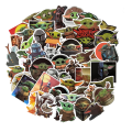 Pikkukuva 4 / 5: Baby_Yoda Tarrat [50kpl] Vinyyli Vedenpitävät Tarrat Kannettavalle Tietokoneelle, Vesipullolle, Auton Mukille, Tietokoneelle, Kitaralle, Rullalaudalle, Matkatavaroille, Polkupyörälle, Puskurille, Lasten Lahja (Baby_Yo