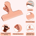 Miniatyrbillede 3 af 5: Rosaguld Chip Clips, 8-pak Rustfrit Stål Chip Clips, Chip Clips Poseklemmer Madklemmer, Poseklemmer til Mad, Klemmer til Madpakker, Chip Poseklemmer -