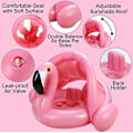 Miniatyrbillede 3 af 4: Flamingo Badering, Oppustelig Flamingo Badering, Oppustelig Baby Badering, Baby Badering med Solbeskyttelse, Baby Svømmer, Træner