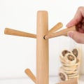 Miniatyrbilde 4 av 5: Kopptrestativ & Kjøkkenhåndkle Papirrullholder Kaffe Te Krus Kopp Tørkestativ Oppbevaringsstativ Square bottom
