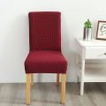 Miniatyrbilde 1 av 5: Elastiske stoltrekk til spisestue Jacquard stolbeskyttere Stretch Avtakbar stolbeskytter Red
