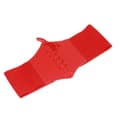 Dame Korset Bredt PU Læder Slankende Mavebælte Elastisk Høj Talje Formende Girdle Bælter Red