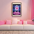 Miniatyrbild 4 av 5: En bit 30 x 50 cm 5d diamantmålning full diamantros, lämplig för hemmaväggdekoration