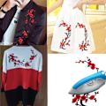 Miniatyrbild 2 av 3: 2 st broderade tygmärken, kan användas för DIY-kläder, t-shirts, jeans, ryggsäckar, barnjackor och vuxna dolda hål lappar