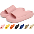 Miniatyrbild 1 av 5: Rosa tofflor Slides Herr Dam Dusch Slides Halkfria Tofflor Hemskor Pool Strand Slides