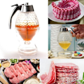 Miniatyrbillede 4 af 5: Honning Sirup Dispenser, 200ML Akryl Honning Dispenser Beholder Opbevaringskrukke Uden Dryp, Moderat Flow, BPA Fri