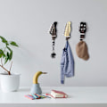 Miniatyrbilde 4 av 5: Veggkroker - Kroker for hjemmesoverom, dekorative gitarformede kroker og kleshengere for hatter, jakker, klær, 3 stk