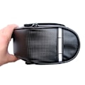 Miniatyrbillede 2 af 5: 1 stk. Sort Reflekterende Cykelsaddeltaske 17*9*8cm, Vandtæt Cykelsaddeltaske, Rivfast Saddeltaske, Udendørs Vej Mountainbike Taske
