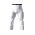 Pikkukuva 1 / 5: Koripalloleggingsit polvisuojilla miehille 3/4 kompressiohousut urheiluhousut monikäyttöiset White XXL