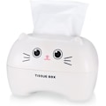 Miniatyrbilde 1 av 5: Papir Tissue Boks, Oppbevaringsboks for Våtservietter, Kosmetisk Tissue Dispenser, Toalett Håndkle Papir Boks Holder - Hvit