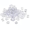 Miniatyrbillede 5 af 5: 100 stk. Kunstige akryl isterninger, klare falske isterninger, diamant plastik isterninger, falsk knust is til boligdekoration 25MM