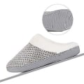 Miniatyrbilde 5 av 5: Tøfler med Memory Foam for Kvinner Komfortable Varme Koselige Sklisikre Black point 40 41