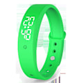 Miniatyrbild 1 av 2: Högkvalitativt armband Vibrationsvarning Temperaturövervakning Noggrann display Smart Strap Påminnelse Klocka Green