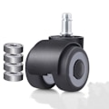 Miniatyrbilde 2 av 4: 2-tommers kontorstolhjul, tvillinghjul, 34 kg lastekapasitet 10*22