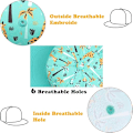 Miniatyrbild 3 av 5: Söt baby baseballkeps (grön giraff för 1-2 år), barn sommarhatt broderad platt solhatt pojke flicka