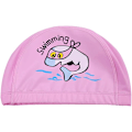Miniatyrbillede 3 af 5: Pink Dolphin - Unisex vandtæt silikone badehætte med edderkoppeprint til børn og piger, vandsport.