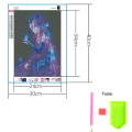 Miniatyrbilde 1 av 5: Én stk. (30*40cm) DIY 5D Diamantmalingssett for Voksne Barn, Selvlysende Anime Sommerfugl Full Drill Broderi Korssting Bildeutstyr Kunst Cr