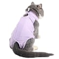 Miniatyrbillede 2 af 4: Katte Recovery Dragt Katte Efter Operation Recovery Dragt Kæledyrsoperation Rehabilitering Fravænnings Anti-slik Tøj Purple M