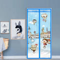 Miniatyrbild 1 av 4: Ett set (pressad luftballong himmelsblå, ca 90*210cm) Magnetisk dörrskärm Dörrnät Mesh Anti Mygga Hands Free Passar Dörr Upp till Automatiskt