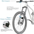 Miniatyrbillede 4 af 5: Trådløs cykelcomputer, vandtæt cykelcomputer og cykelkilometertæller med automatisk opvågning, multifunktionelt LCD-baggrundsbelyst display