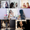 Miniatyrbillede 4 af 5: Spejllys, 20 Pærer Hollywood Dæmpbar LED Lys Kit Lampe til Badeværelse Kosmetisk Spejl 3 Farver 10 Lysstyrkeniveauer med Adapter (Spejl Ikke Inkl.)