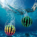 Miniatyrbillede 5 af 5: Strandbolde Regnbue Oppusteligt Legetøj Farverigt Til Poolparty Strandlegetøj Watermelon Large